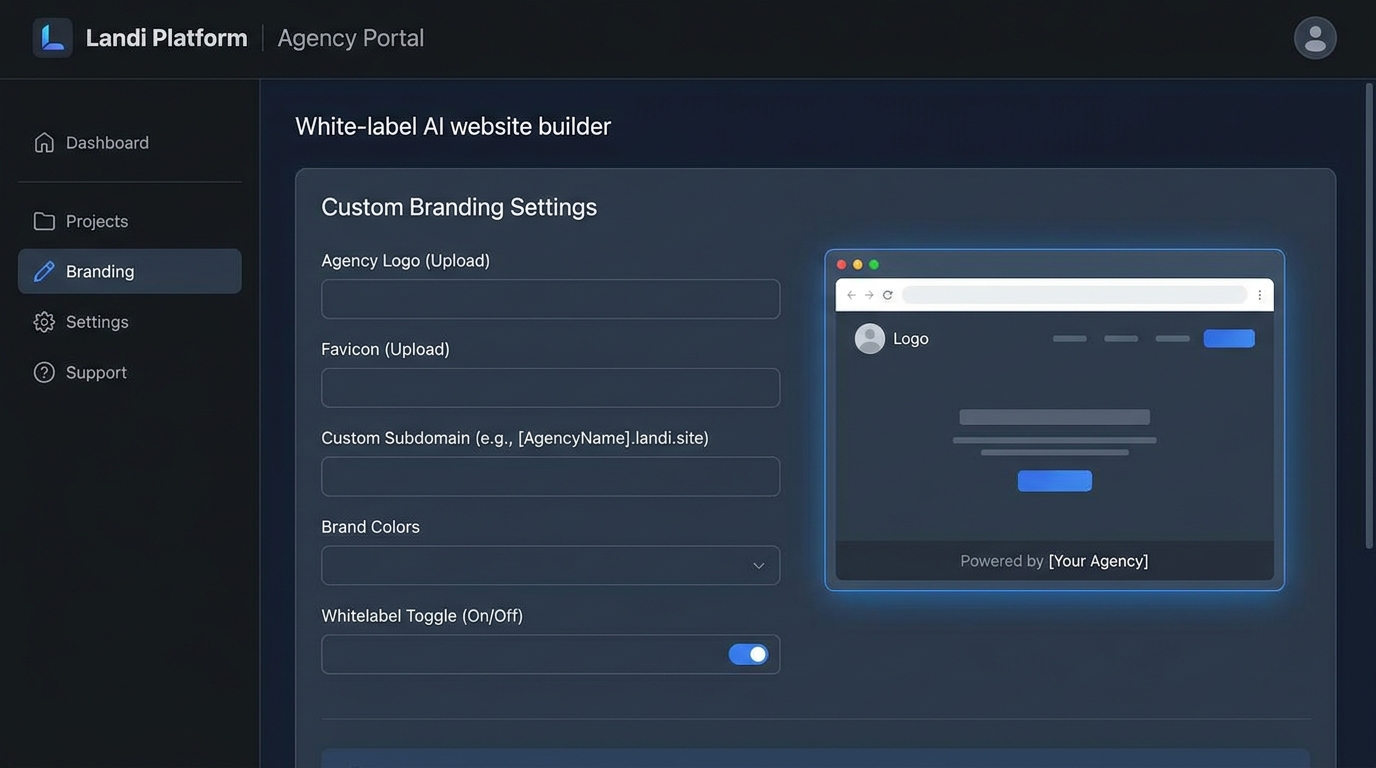 White Label Agency Dashboard