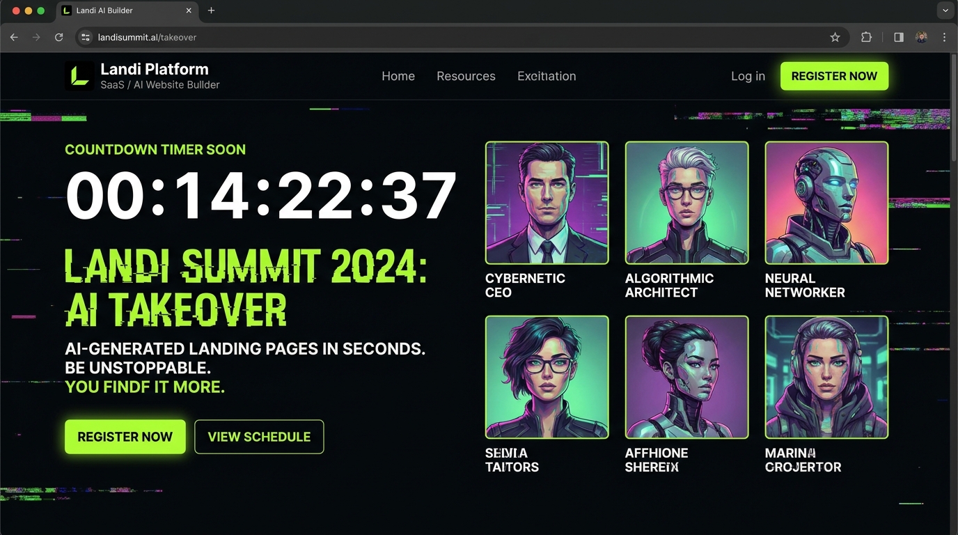 Event Landing Page Example